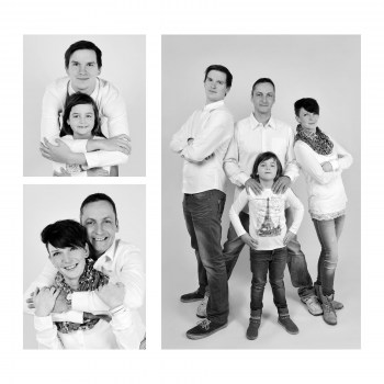 Portraits mit der Familie, Gruppenfoto Familie