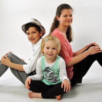 Portraits mit der Familie, Gruppenfoto Familie