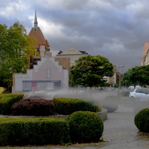 Xavier - der Herbst in Guben (Brandenburg) beginnt stürmisch
