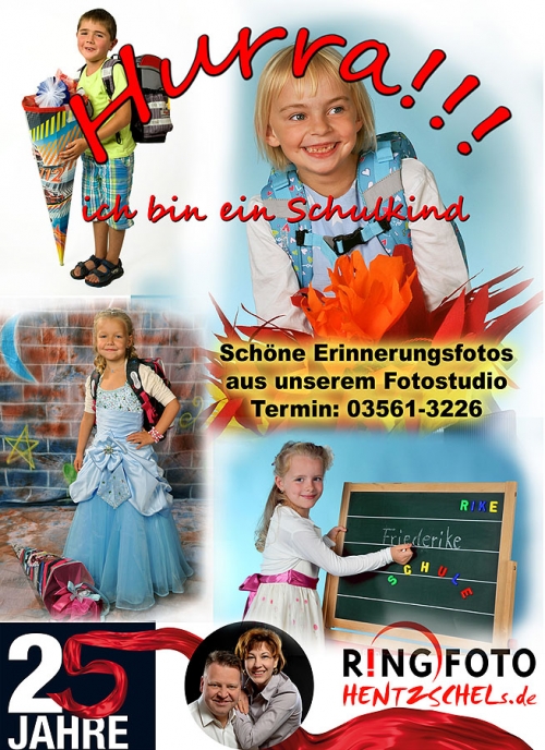 Fotostudio-Aktion zur Einschulung 2016 - 3er-Serie nur 39,99€